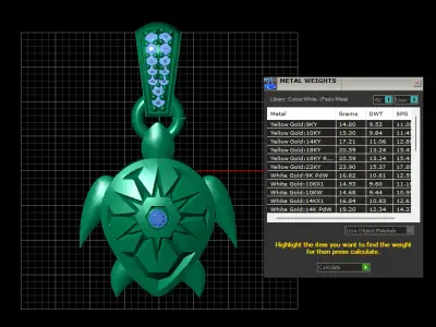 TUTTLE INSECT PENDANT 3D PRINTABLE MODEL 3D print model