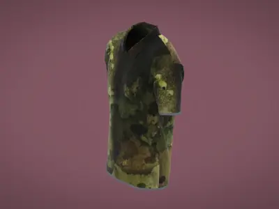 Military Outfit - T-shirt Low-poly 3D model shop