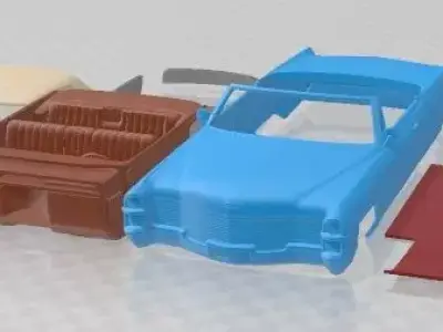 Cadillac DeVille Convertible 1965 Printable Car  3D print model