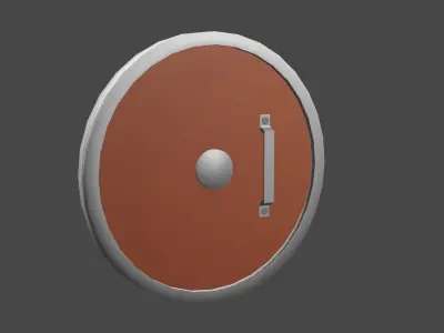 Sword And Shield Low-poly 3D model purchase