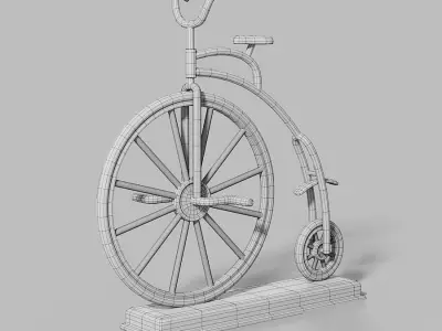 Souvenir bicycle Low-poly 3D model