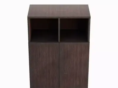 Simple Bookcase B 01 Low-poly 3D model