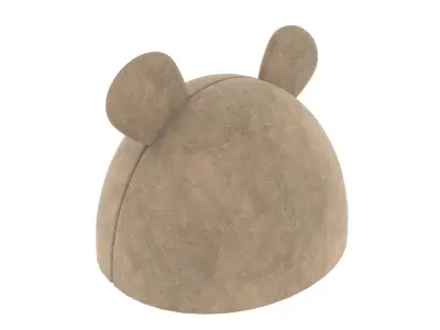 Mouse Meow Hut Cat Hut Cat Tent Brown 3D model