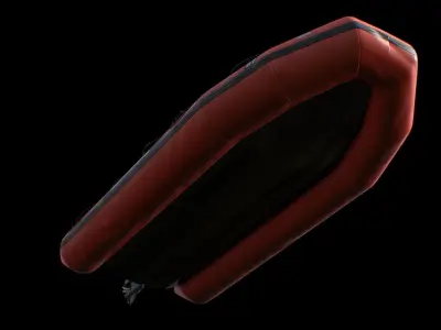 Rescue Boat Low-poly 3D model