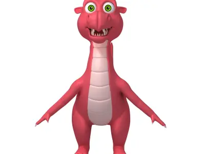 Dragon Cartoon 3D model buy