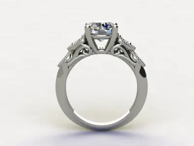 10020 person engagement ring 3D print model