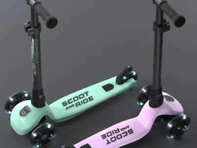 Kick scooter scoot and ride highwaykick 3 3D model