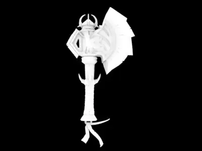 Fantasy Axe Free 3D model