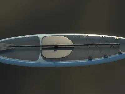 Paddleboard 3D model 2