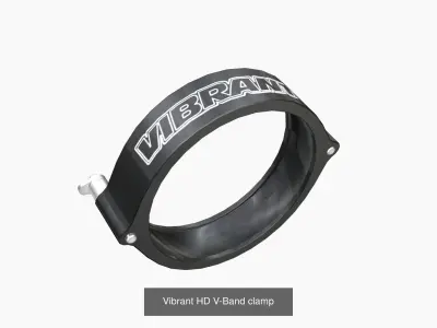 V-Band clamps bundle 3D Model Pack