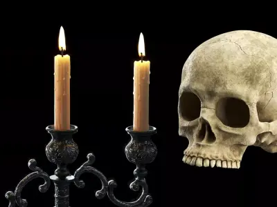 Gothic Occult Decoration Set Free 3D model