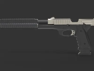 Pistol Gun weapon of handgun 3D model