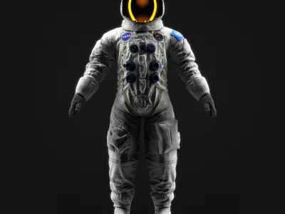 Apollo A7L space suit base 3D model
