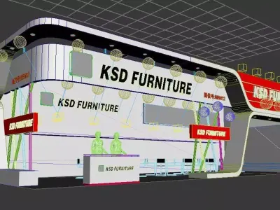 Exhibition - Area -6X17-3DMAX2009-020 3D model