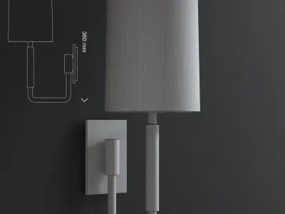 Clout sconce Low-poly 3D model