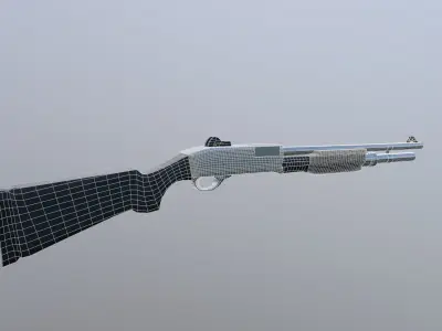 New Benelli M3 Shotgun Low-poly 3D model