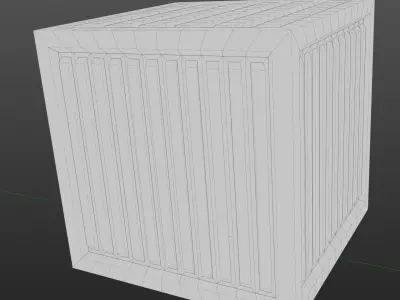 Steel box Free 3D model