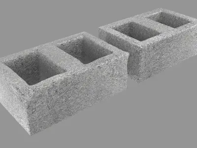 Block stone  Free low-poly 3D model