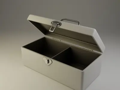 ToolBox - Model 3D metal tool box Low-poly 3D model