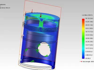Piston cylinder 3D model