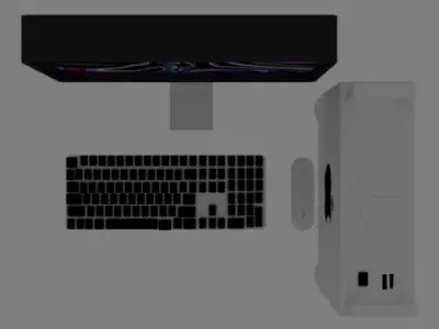 MAC STUDIO AND MAC PRO Low-poly 3D model