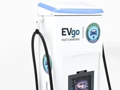 BTCPower - 50 kW Slim Line DC Fast EV Charger 3D model