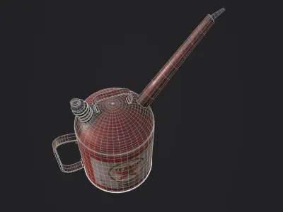 Oil Can Low-poly 3D model