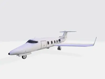 Plane jet Free low-poly 3D model