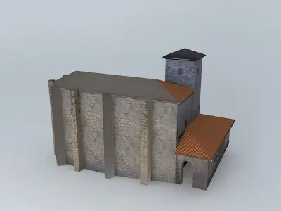 Hernialde Church Free 3D model