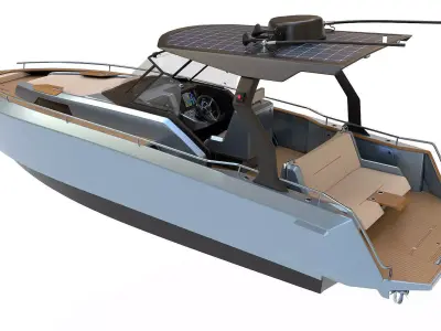 Aluminum powerboat 26 3D model