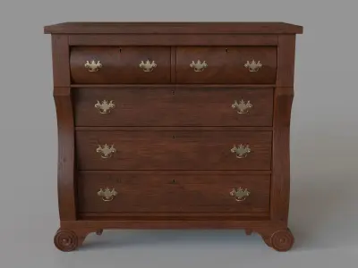 Antique Chest 3D model purchase