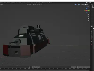 Astorian Empire Military Train Free 3D model