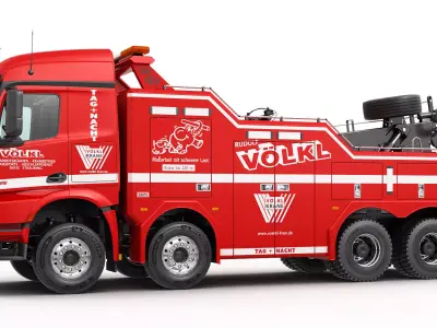 Mercedes Arocs Tow Truck 8X4 3D model purchase