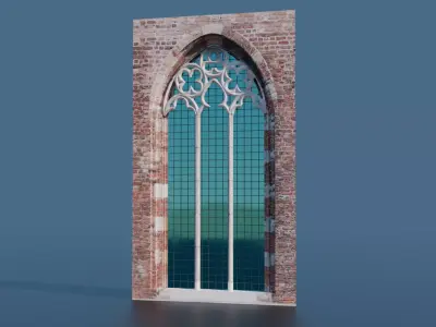 Gothic Window - First Type 3D model