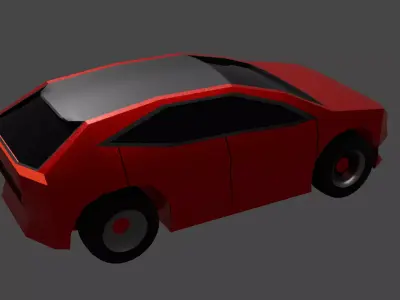 Cartoon SUV Low Poly Low-poly 3D model