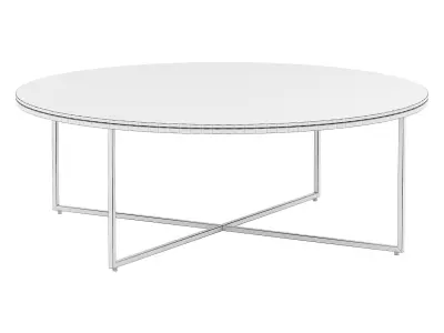 Table basse ronde XL avec 3D model