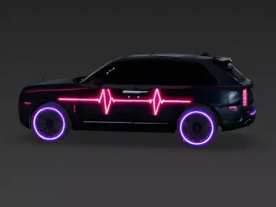 Heartbreaker Apocalyptic SUV 3D Model Low-poly 3D model