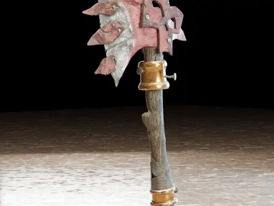 Battle ax Low-poly 3D model purchase