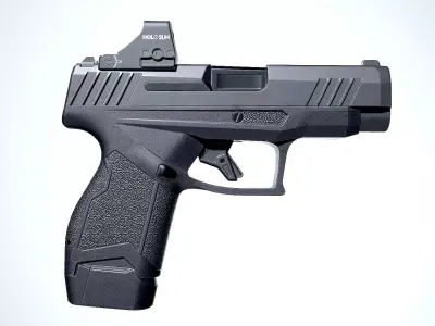Taurus Gx4 XL with holosun hs507k x2 Low-poly 3D model