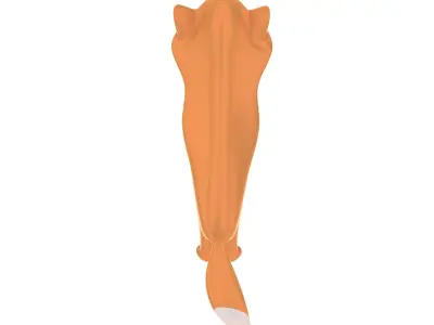 Fox Toy Free low-poly 3D model
