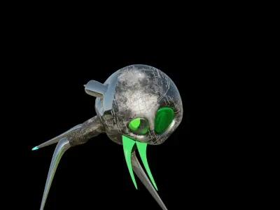 BEE-Bot Drone  Low-poly 3D model
