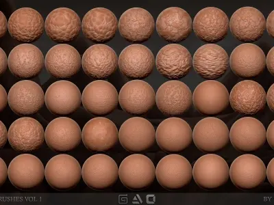 150-Organic-Brushes-Vol1 organic skin k brushes 3D model