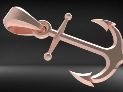 Anchor Pendant  3D print model