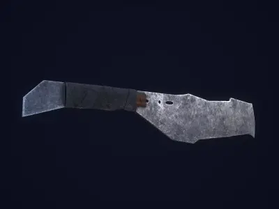 Apocalyptic Knife Low-poly 3D model purchase