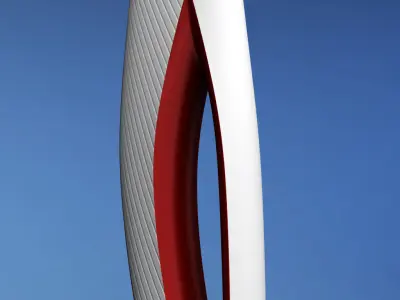 Sochi olympic torch low poly Low-poly 3D model