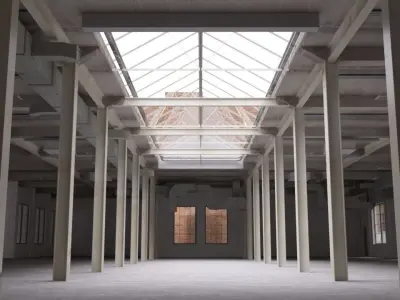 Old Factory Interior  3D model