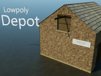 Victorian Depot Free low-poly 3D model