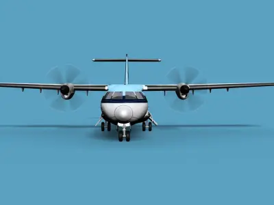 ATR  ATR-42-500 Universal Charter 3D model