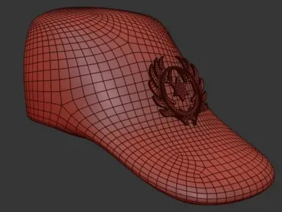 Commando Girl Hat Free low-poly 3D model