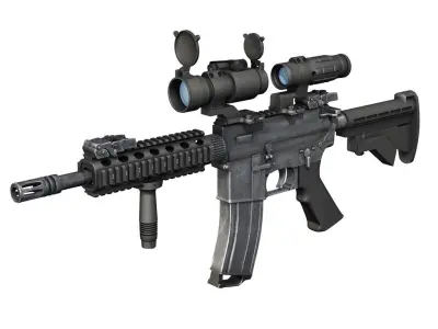 Colt M4A1 SOPMOD Aimpoint 3D model